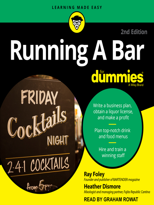 Title details for Running a Bar for Dummies by Ray Foley - Available